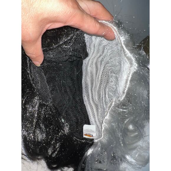 Spooktacular Creations Cruella Deville Bob Wig Costume Cosplay Short Halloween - Picture 11 of 12